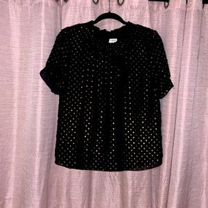 J.Crew size small golden black blouse